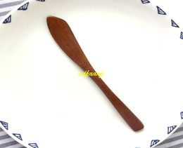 20pcs/lot Free shipping 15.5x2cm Wooden Butter knife Dough Butter Sauce Mask knife Dip tool Wood tableware