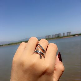 Fashion Simple Octopus Alloy Silver Openings Ring Neutral Charm Women Vintage Rings Party Jewellery Gifts