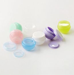 5ML Mushroom Shape Box PP Cosmetic Empty Bottle Packing Case Candy Colour Face Cream Sample Jar LX1132