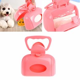 Portable Pet Pooper Scooper Dog Waste Scoop Sanitary Pickup Remover for Outdoor Cleaning Puppy Cat Kitten Free Poop Bags Gift