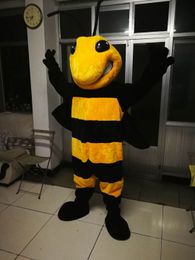High-quality Real Pictures Bumblebee bee Mascot Costume Character Costume Adult Size free shipping