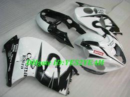 Injection Mould Fairing kit for SUZUKI Hayabusa GSXR1300 96 99 00 07 GSXR 1300 1996 2007 ABS White black Fairings set+Gifts SG01