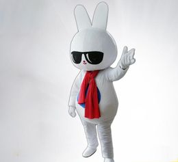 2018 Discount factory sale White Rabbit Mascot Costume Halloween Party Dress