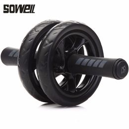 Hot No Noise Abdominal Wheel Ab Wheels Roda Abdominal Exercise Rollers with Mat for Exercise Fitness Equipment Muscle Trainer Sale