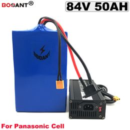 No Tax to EU US AU 84V 50AH Lithium ion Battery pack for Bafang BBS 3000W Motor E-bike Electric Bicycle Battery 84V +5A Charger