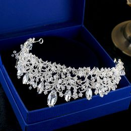 Luxury Bridal Crown Rhinestone Crystals Headpieces Royal Wedding Queen Big Crowns Princess Crystal Baroque Birthday Party Tiaras F215u