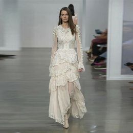 frill maxi dress long sleeve