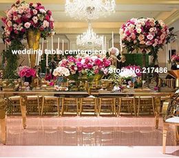 wholesale(50cm height) large and tall , gold iron decoration flower arrangement stands for wedding hall