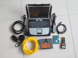 For bmw diagnostic scanner tool diagnosis icom a2 with 1000gb hdd laptop cf19 touch screen full set