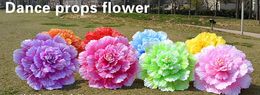 Dance Performance Peony Flower Umbrella Chinese Two Layer Cloth Umbrellas Stage Props Women Paraguas Parapluie Paraply
