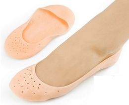 50pairs/lot Soft Silicone Gel Moisturising SPA Exfoliating Sock Pads for Woman Heel Dry Hard Cracked Skin Provide Moisturiser
