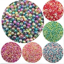 1000pcs/lot Loose Beads ABS Imitation Pearl Spacer Loose Beads 8mm Jewerly Accessorie for DIY Making new