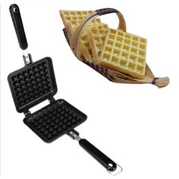 Beijamei High quality Mini Square Waffle Pan Maker Mould Home Cooking Appliances Egg Waffle Pan Pancake Baking Tools