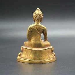 Antique miscellaneous collection gilded King Kong Buddha statue bronze statue collection