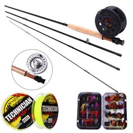 Sougayialng 8.86FT #5/6 Fly Fishing Rod Set 2.7M Fly Rod and Fly Reel Combo with Fishing Lure Box Set Fishing Rod Tackle
