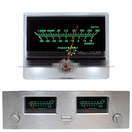 Freeshipping 1PCS VU Panel Meter Audio Power Amplifier Indicator DB Table Level Header Back light