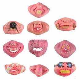 Masks Funny Scary Mask Party Halloween Fool's Day Clown latex Mask Cosplay Costume Half Face Mask