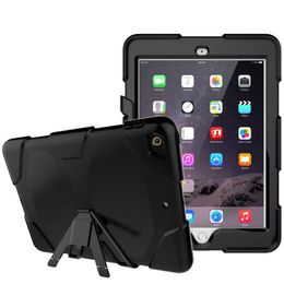 Heavy Duty Case For iPad Mini 1 2 3 4 5 Air Pro 9.7 11.0 Rugged Impact Hybrid Armour Shockproof Cover Silicone PC Robot Armour Shell