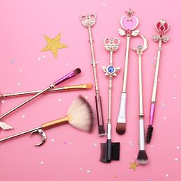 face make up brushes Canada - Sailor Moon Cosmetic Brush Rhinestones Makeup Brushes Set Tools Face Eye Beauty Brush Anime Magic Wand