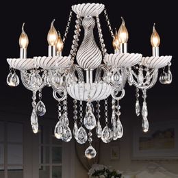 White Clear Chandelier Crystal Lights Bar Cafe KTV Light Hotel Villas Living Room Glass Bubble Candle Pendant Lamps Lighting