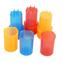Newest Bottle Colourful Cup Shape 47MM Plastic Herb Grinder Spice Miller Crusher High Quality Beautiful Unique Design Multiple Colours Uses