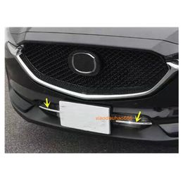 2PCS Steel Front Bumper Lower Radiator Grille Trim for Mazda CX-5 CX5 2017 2018