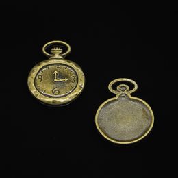 29pcs Zinc Alloy Charms Antique Bronze Plated pocket watch Charms for Jewelry Making DIY Handmade Pendants 32*27mm