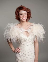 ostrich feather wrap