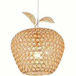 Modern Crystal Apple Dining Room Pendant Light Restaurant Bar Counter Pendant Lamp Corridor Balcony Pendant Lamp