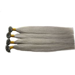 1g/s 10-26" Remy Pre Bonded Human Hair Extension U Tip hair Silky Straight Professional Salon Fusion silver grey Colourful Hair Style 200g