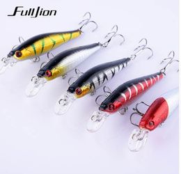 Fishing Lures Minnow Hard Wobblers Crankbait 3D Eyes Gold-plated Plastic Laser Reflective Baits Winter Fishing Decoy Tools