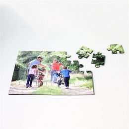sublimation mdf woodiness puzzles Rectangle shape puzzle hot transfer printing consumables diy toys gifts DP-004 24pieces blocks