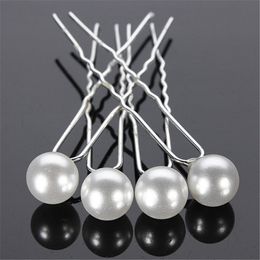 8mm Faux Wedding Bridal Bride Prom Synthetic White Pearl Hair Bobby Silver Pin Women gift high quality