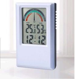 New household thermometer rainbow thermometer with time pointing comfort degree thermometer color random.