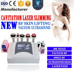 Multifunction Ultrasound Cavitation Machine 3MHZ RF Skin Rejuvenation Facial Care Vacuum Fat Removal Laser lipolysis Slimming Body Shaping