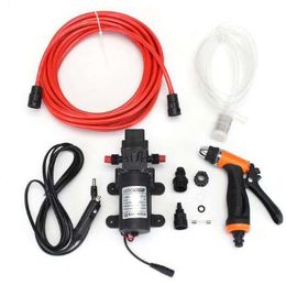 6Pcs Car 100W 12V Portable High Pressure Washer Pump 6L/min Car Moto