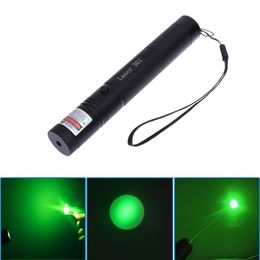 High Power Adjustable Zoomable Focus Burning Green Laser Pointer Pen 301 532nm Continuous Line 500 to 10000 meters Laser range 30PCS/LOT