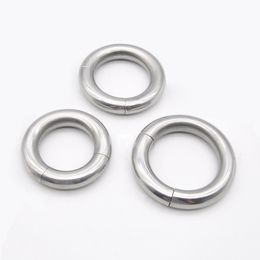 Magnetic cock ring stainless steel ball stretcher scrotum ring metal penis ring sex toy for men cockring ballstretcher weights Y1892804