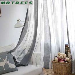 MRTREES Sheer Curtains Window Curtains for Living Room Bedroom Kitchen Modern Tulle Curtains Fabric for Curtain Window Treatment Drapes