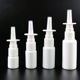 Empty Nasal Spray 10ml 15ml 20ml 30ml 50ml Plastic Bottles Pump Sprayer White fast shipping F995