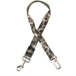 Camo/Leopard Print Small Dogs Car Safety Seat Belt Puppy Pet Cat Life Belt Leash Used for Collar Harness ZA6035