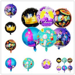 18 inch fortnite aluminum foil balloon kids toy birthday party supplies christmas display window accessories carnival home decorati balloon - fortnite balloon display