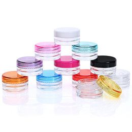 10-Colors Wax Containers Food Grade Plastic Box Jar Case For Wax Thick Oil Holder Dry Power Dab Tools Dabber Good Flavor lin2691