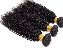 Factory Price!Brazilian Deep Wave Human Hair Bundles Kinky Curly Weave Weft Peruvian Malaysian Indian Virgin Hair Deep Curly Hair Extension