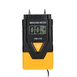 Freeshipping Digital Moisture Meter Quality hygrometer LCD Wood Building Material Humidity Detector Wet Sensor Tester Temperature Measure
