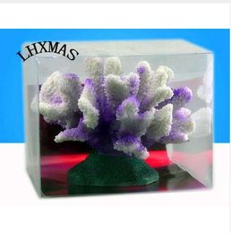 1PCS High Quality Simulation Coral Silicone Aquarium Decoration Fish Tank Plants 5 Colors A044