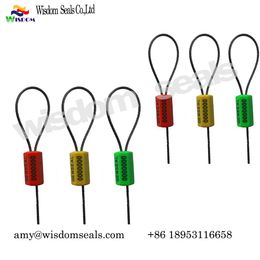 plastic coated Cable Seal security alloy seal plastic coated on the lock body ,cable tie lock for truck and container door