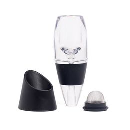 Red Wine Aerator Filter Magic Decanter Essential attached with a stainless steel filter to filter the fluff