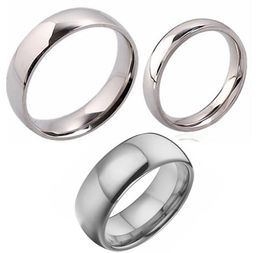 Bulk lots 1500pcs TOP MIX of 4mm 6mm 8mm SILVER BAND 316L Stainless Steel Rings Comfort-fit Quality MEN WOMEN Rings Wholsesale Jewellery lot