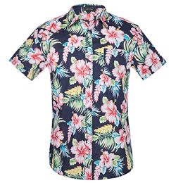 Men Shirt Summer Style Palm Tree Print Beach Hawaiian Shirt Men Casual Short Sleeve Hawaii Chemise Homme US Plus Size 3XL